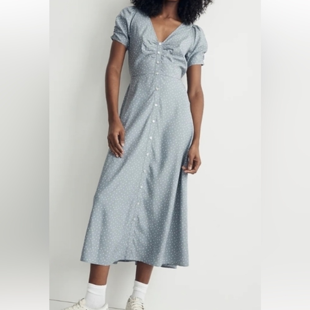 Madewell leedra button-front midi dress